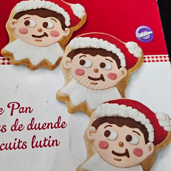 Wilton Elf On The Shelf Non-Stick Cookie Pan 12 Cavities For Christmas Cookies - Picture 3 of 8